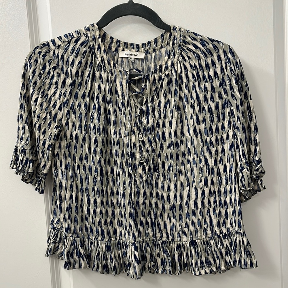Madewell XS Painter Pattern Top